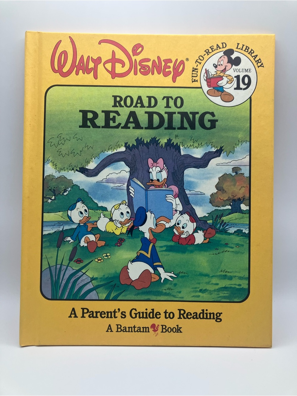 Disney Yellow 'Road to Reading' Hardcover with Classic Characters